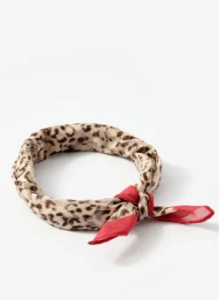 Online Allison Leopard Print Neck Scarf Scarves