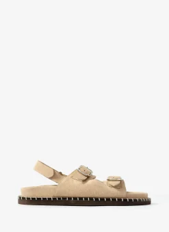 Aria Suede Double Buckle Sandals Sandals