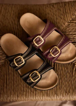 Discount Ava Suede Beaded Sandals Sandals