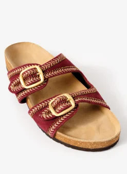 Discount Ava Suede Beaded Sandals Sandals