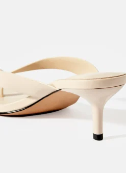 Betty Leather Flip Flop Heels Heels|Heels
