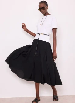 Clearance A Line Midi Skirt Midi Skirts|Skirts