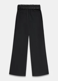 Hot Belted Wide Trousers Wide Leg Trousers|Trousers