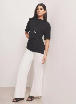 Hot Draped Asymmetric Top All Tops|Tops