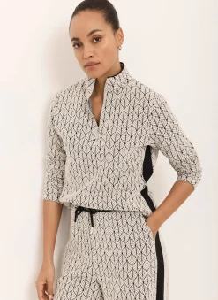 Hot Jacquard Zip Top Sweatshirts|Sweatshirts