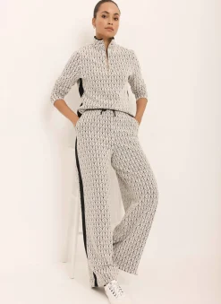 Hot Jacquard Zip Top Sweatshirts|Sweatshirts