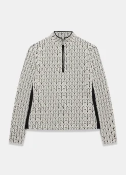 Hot Jacquard Zip Top Sweatshirts|Sweatshirts