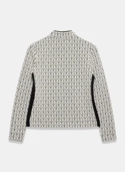 Hot Jacquard Zip Top Sweatshirts|Sweatshirts