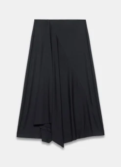 New Jersey Asymmetric Skirt Midi Skirts|Skirts