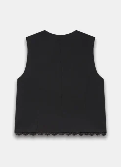 Sale Lace Trim Waistcoat Waistcoats