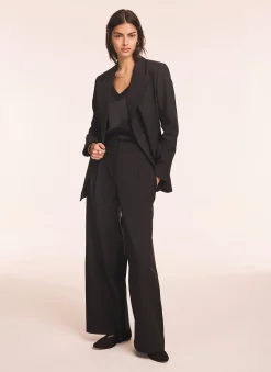 Best Lace Trim Wide Trousers Wide Leg Trousers|Trousers