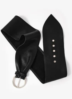 Discount Leather Soft Wide Waist Belt Belts