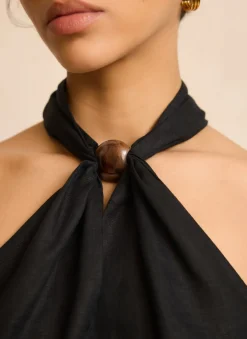Clearance Linen Halter Top All Tops|Tops