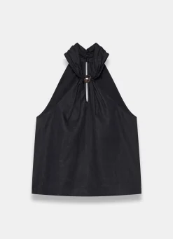 Clearance Linen Halter Top All Tops|Tops