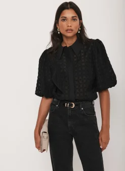 Petal Detail Shirt Shirts & Blouses