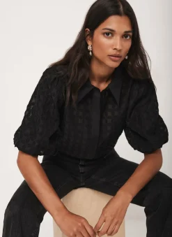 Petal Detail Shirt Shirts & Blouses