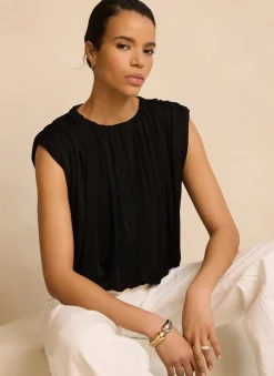 Best Pleated Bubble Hem Top All Tops|Tops