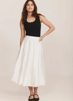 Discount Scallop Trim Vest Top T-Shirts|T-Shirts