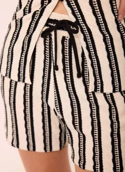 Clearance Stripe Beach Short Set Trousers