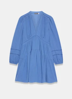 Online Cotton Cheesecloth Mini Dress Summer Dresses|Mini Dresses
