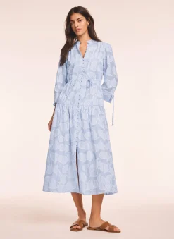 Online Cotton Floral Shirt Midi Dress Summer Dresses|Midi Dresses