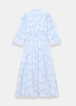 Online Cotton Floral Shirt Midi Dress Summer Dresses|Midi Dresses