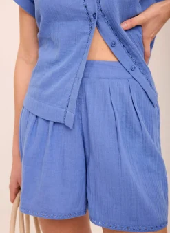 Clearance Cotton Shirt And Shorts Set Shorts|Trousers
