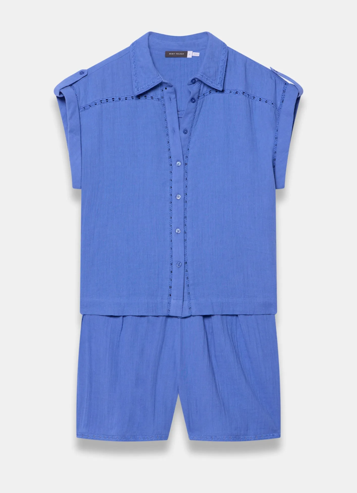 Clearance Cotton Shirt And Shorts Set Shorts|Trousers