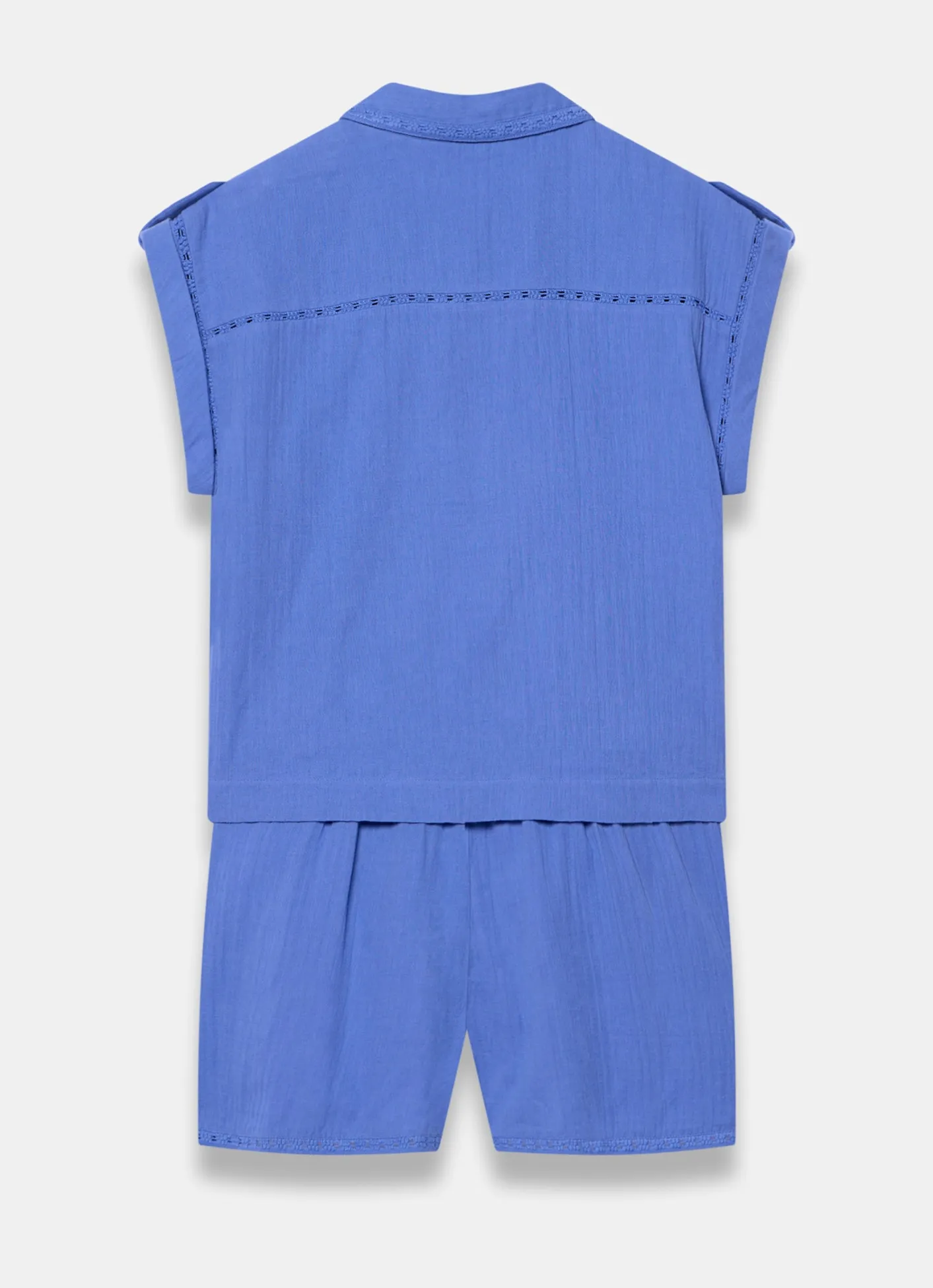 Clearance Cotton Shirt And Shorts Set Shorts|Trousers