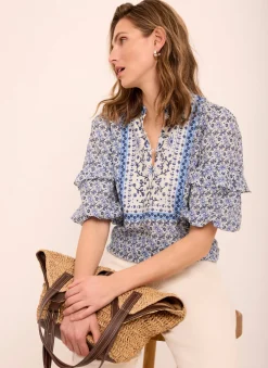 Outlet Floral Print Blouse Shirts & Blouses|All Tops