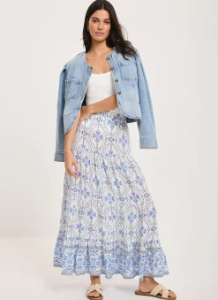 New Floral Print Maxi Skirt Maxi Skirts|Skirts