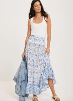 New Floral Print Maxi Skirt Maxi Skirts|Skirts