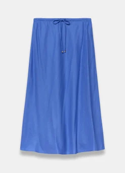 Hot Linen Bias Midi Skirt Midi Skirts|Skirts