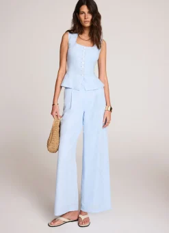 Best Linen Blend Wide Leg Trousers Wide Leg Trousers|Trousers