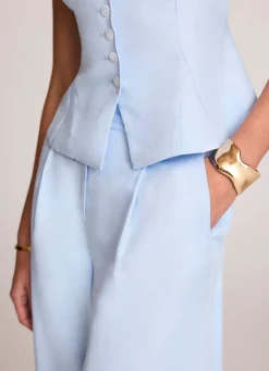 Best Linen Blend Wide Leg Trousers Wide Leg Trousers|Trousers