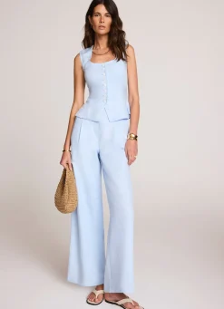 Best Linen Blend Wide Leg Trousers Wide Leg Trousers|Trousers
