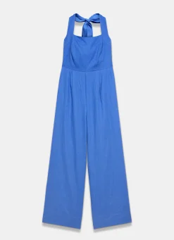 Clearance Linen Halter Jumpsuit Summer Dresses|Linen Dresses