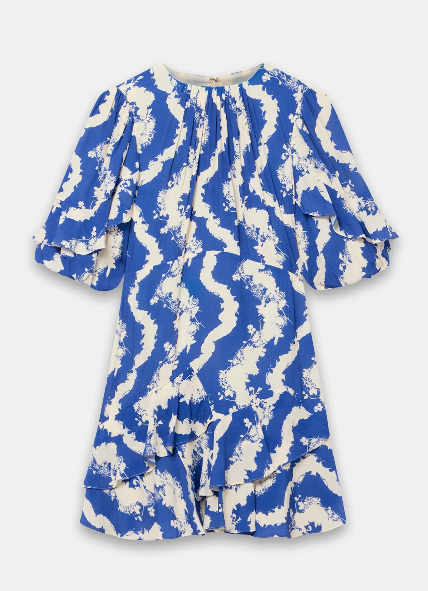 Best Print Ruffle Mini Dress Summer Dresses|Mini Dresses