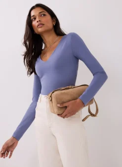 Clearance V-Neck Layering Top Essentials