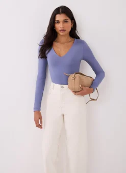 Clearance V-Neck Layering Top Essentials