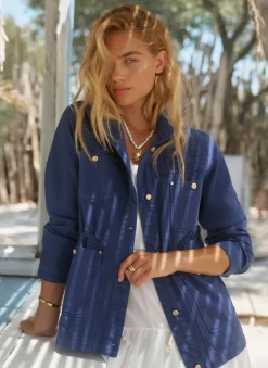 New Washed Cotton Utility Shacket Jackets