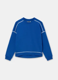 Whipstitch Detail Sweatshirt Sweatshirts|Sweatshirts