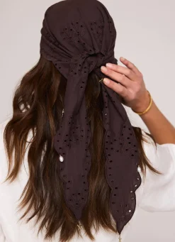 New Cotton Broderie Charm Scarf Scarves