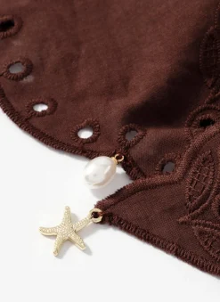New Cotton Broderie Charm Scarf Scarves