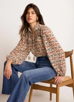 Hot Floral Print Blouse Shirts & Blouses|All Tops