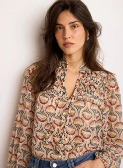 Hot Floral Print Blouse Shirts & Blouses|All Tops