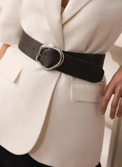 Sale Leather Wide Belt Belts