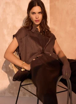 New Linen Blend Shirt Shirts & Blouses|All Tops