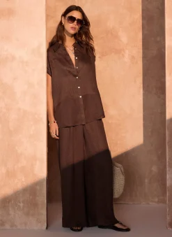 New Linen Blend Shirt Shirts & Blouses|All Tops