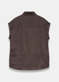 New Linen Blend Shirt Shirts & Blouses|All Tops